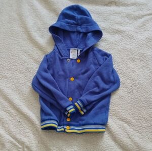 Sears Kids Blue Hoodie with Yellow Accents